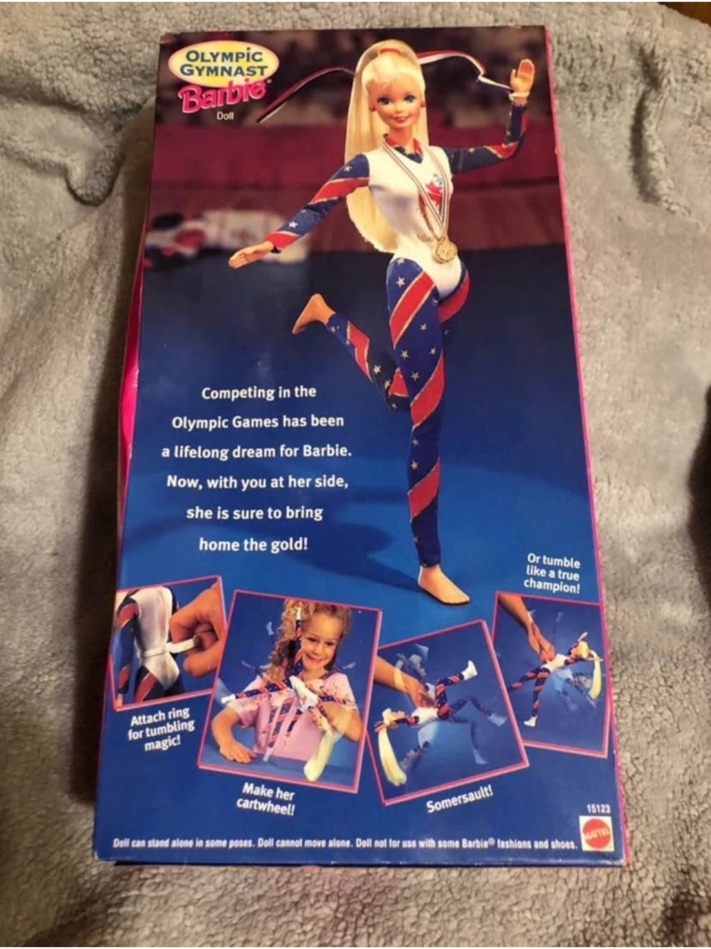 Vintage Barbie Athletic Doll - Pink, Blue & White Outfit - Picture 3 of 4